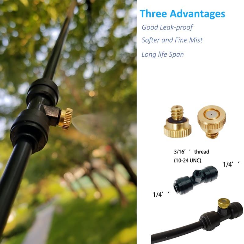 Fan Misting Kit With Pump  For Patio