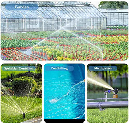 Misting System for Outside Patio, 65FT Misters Hose + Hose Splitter 2 Way Heavy Duty