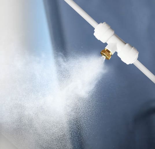1/4 in. 50Ft (Black/White) Low Pressure Patio Misting System