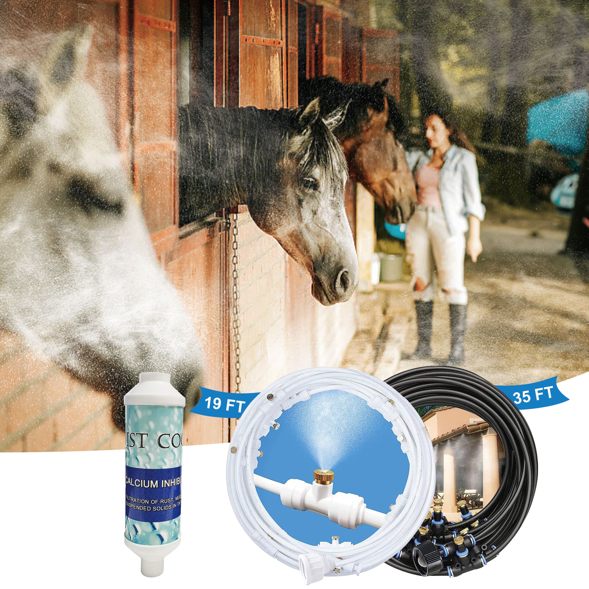 Misting Fan Kit for Farm Cooling Kit