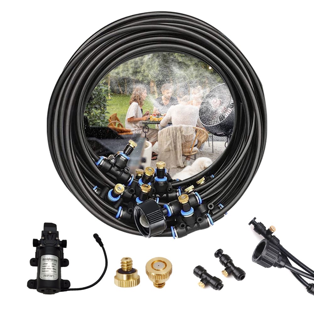 Fan Misting Kit With Pump  For Patio