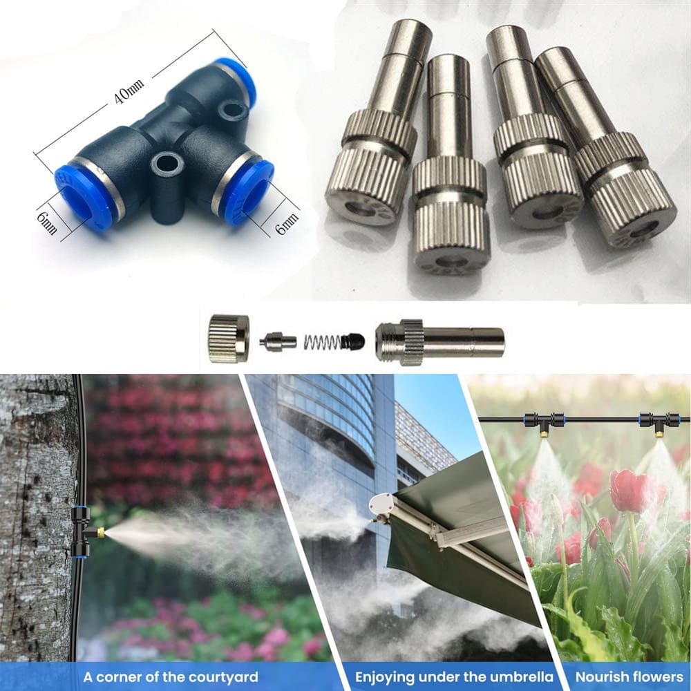 Misting Nozzles for Cooling System Patio Garden Umbrellas Fan
