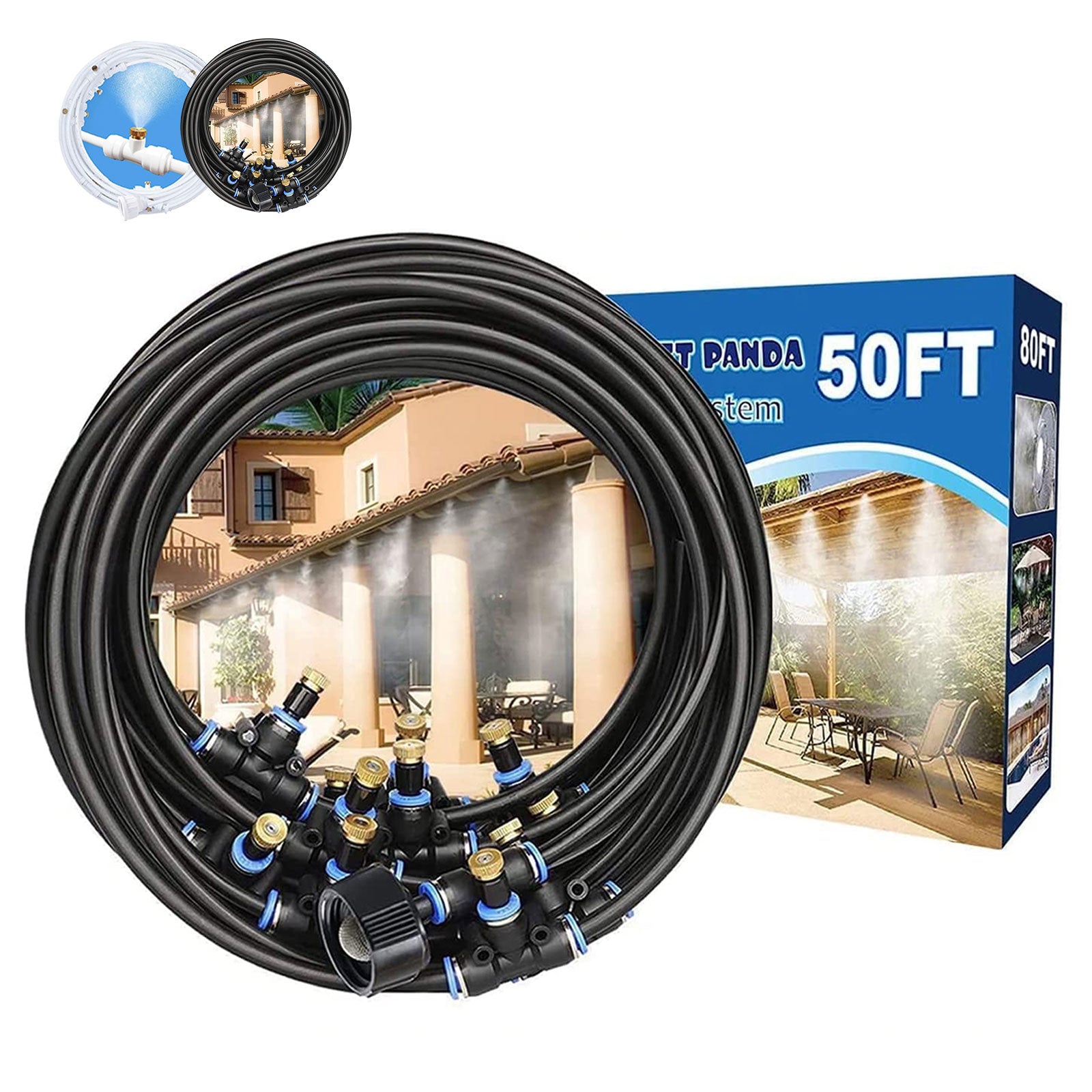 Misters for Outside Patio,Misting System for Cooling Outdoor,50Ft (15M)