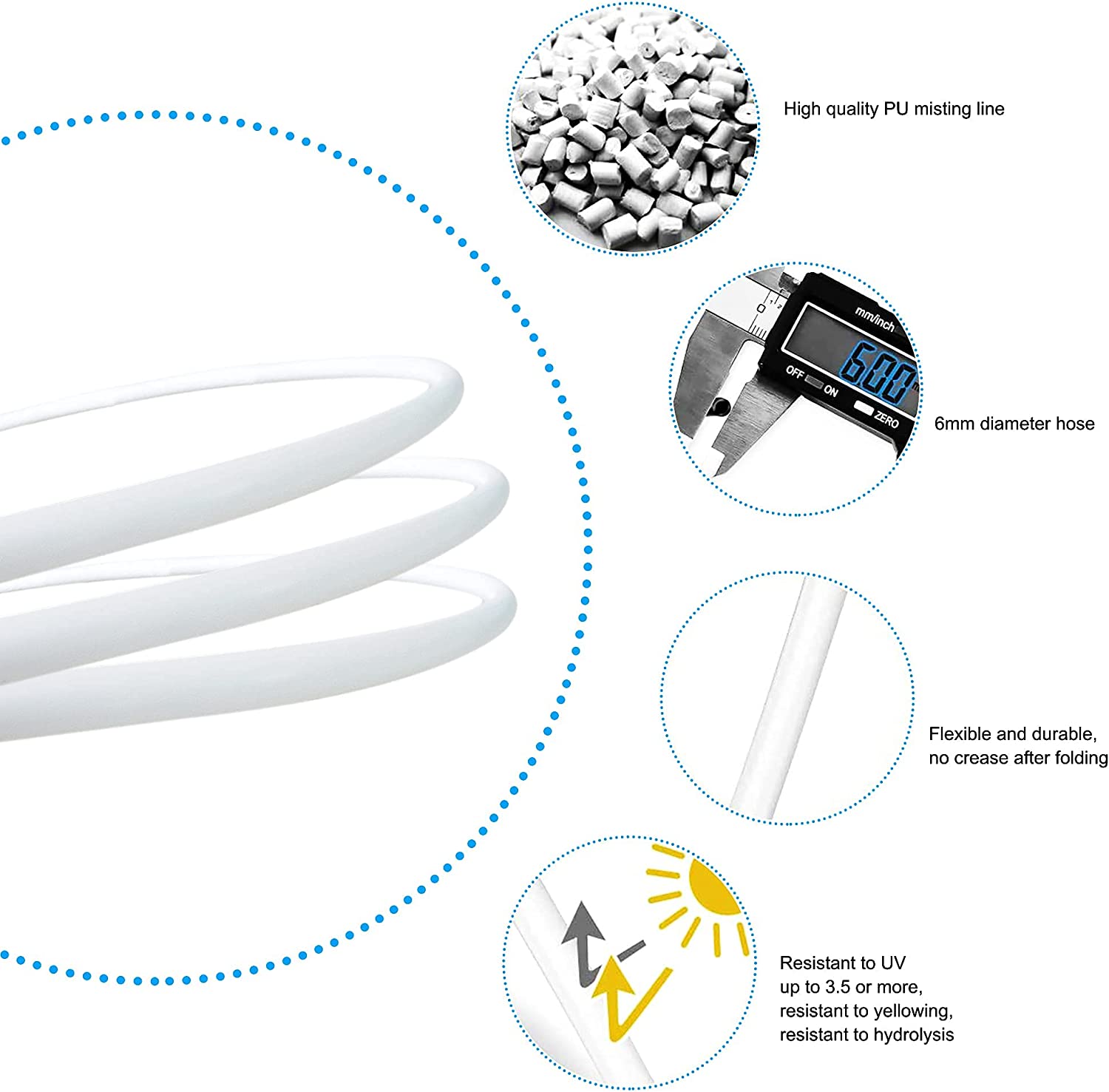 Misters for Outside Patio,Misting System for Cooling Outdoor,50Ft (15M)