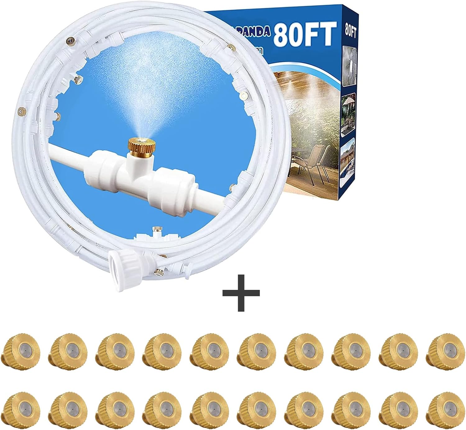 1/4 in. (White) Outdoor Cooling/Misting Kit with 24 Nozzles