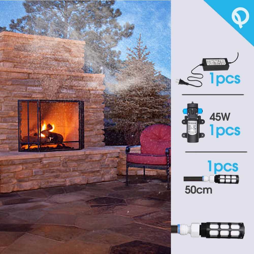 Patio Misting System With Pump 45W 0.8MM