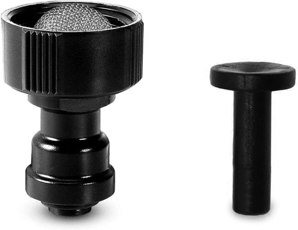3/4" Female Hose Thread Faucet Adapter,2 Pcs Adapter with Washers + 1 Pcs Mist System End Plug.