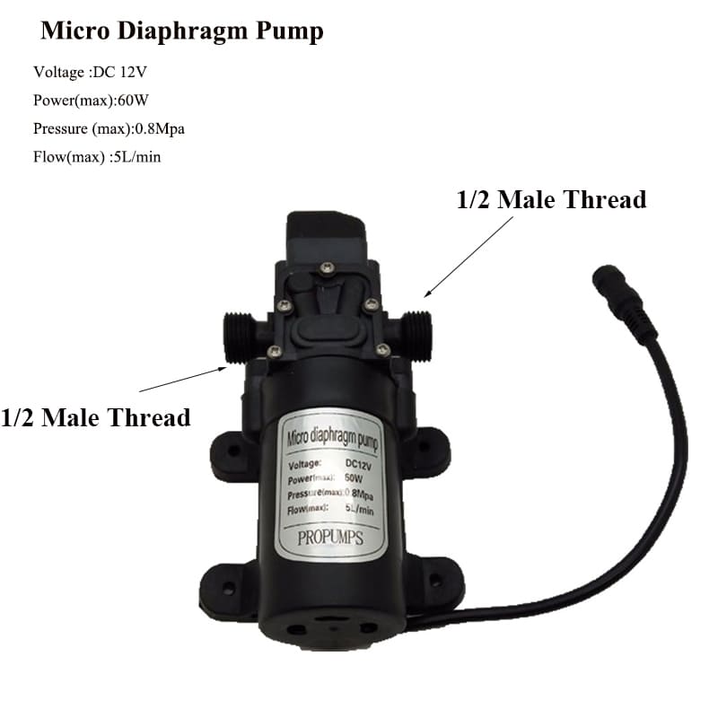 Fan Misting Kit With Pump  For Patio