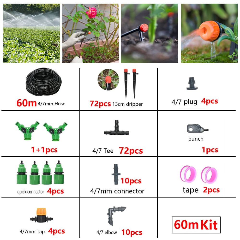 DIY Drip Irrigation System Watering Kit
