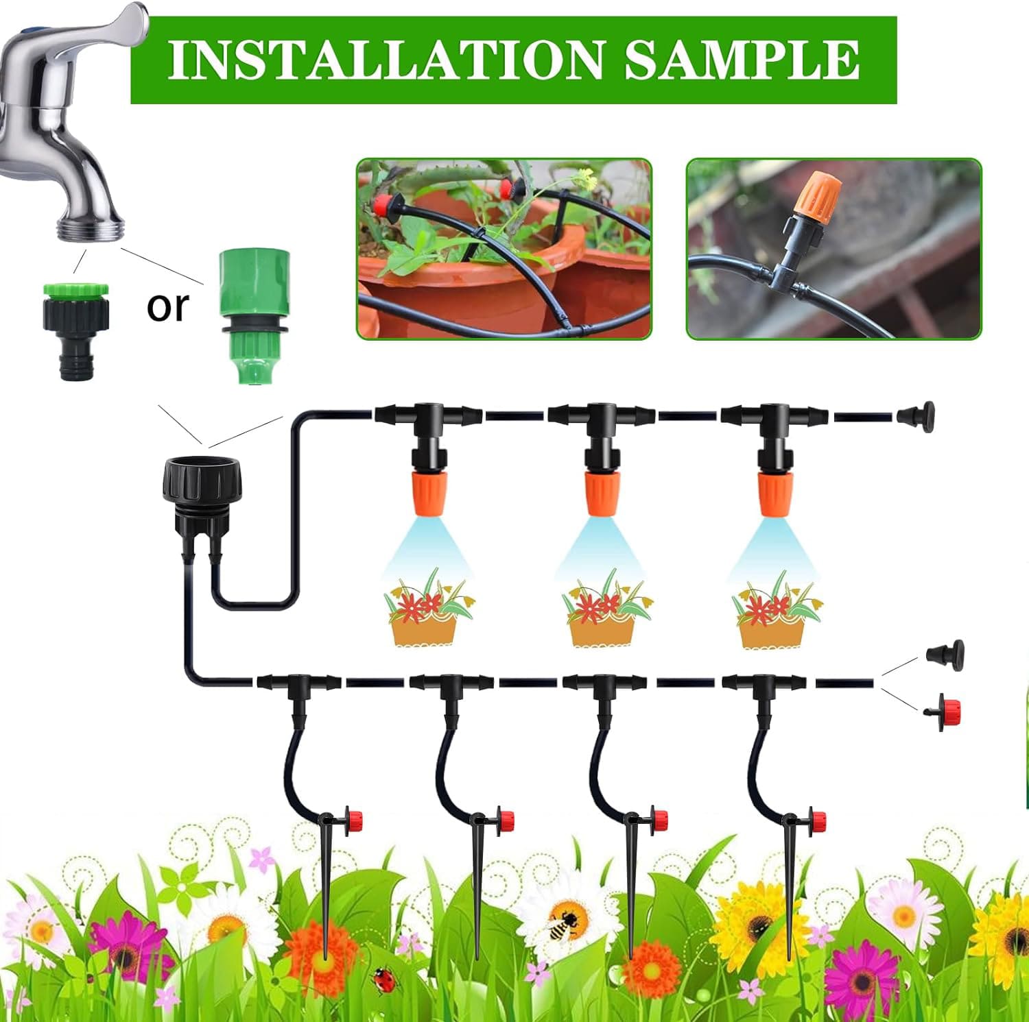 DIY Drip Irrigation System Watering Kit