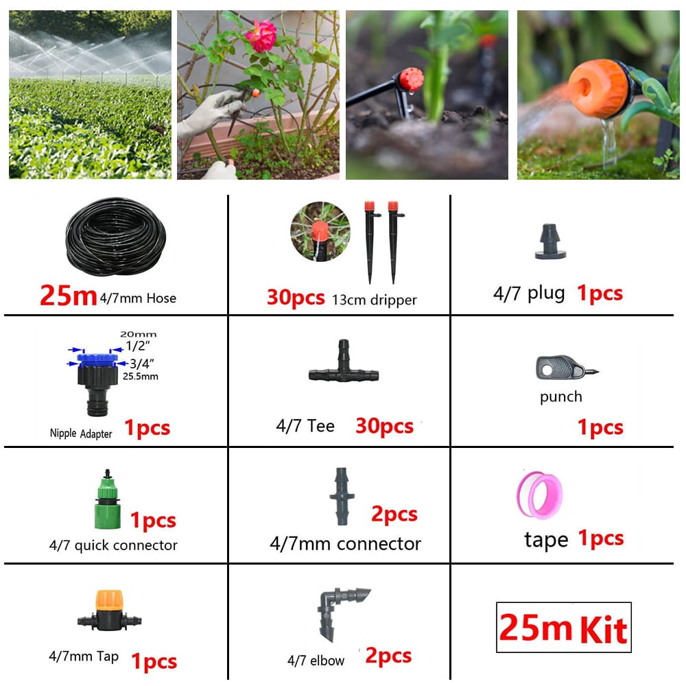 DIY Drip Irrigation System Watering Kit