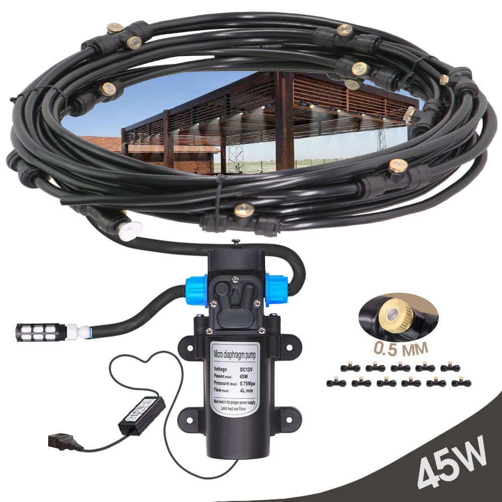 Mid Pressure Misting System Kit (Nozzle Orifice0.5MM), flow rate 4 L/min 165 psi/0.8Mpa