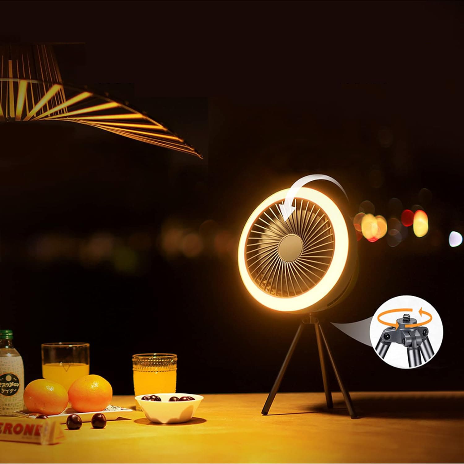 Pocket Panda10000mAh Misting Fan Outdoor Multifunction Air Circulator Outdoor Camping Fan