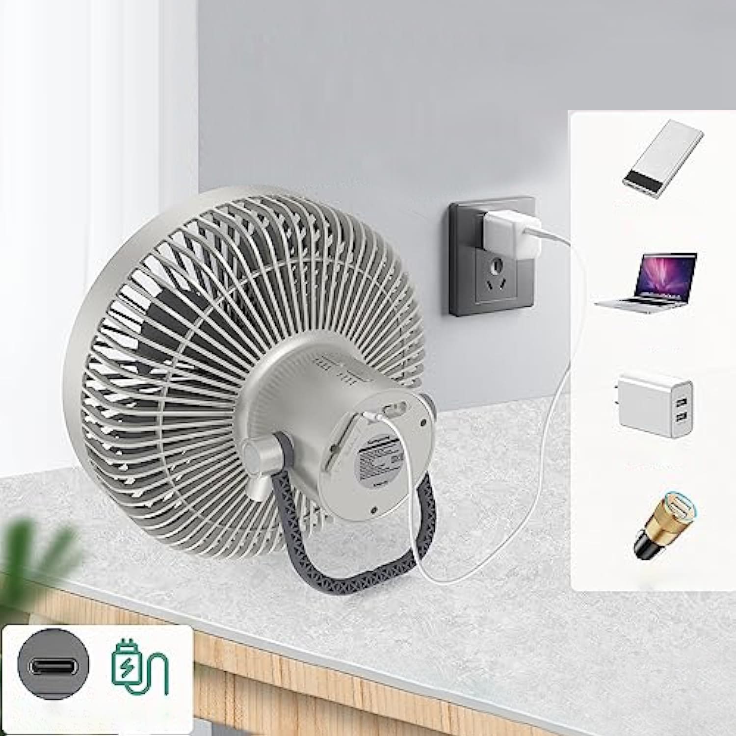Pocket Panda10000mAh Misting Fan Outdoor Multifunction Air Circulator Outdoor Camping Fan