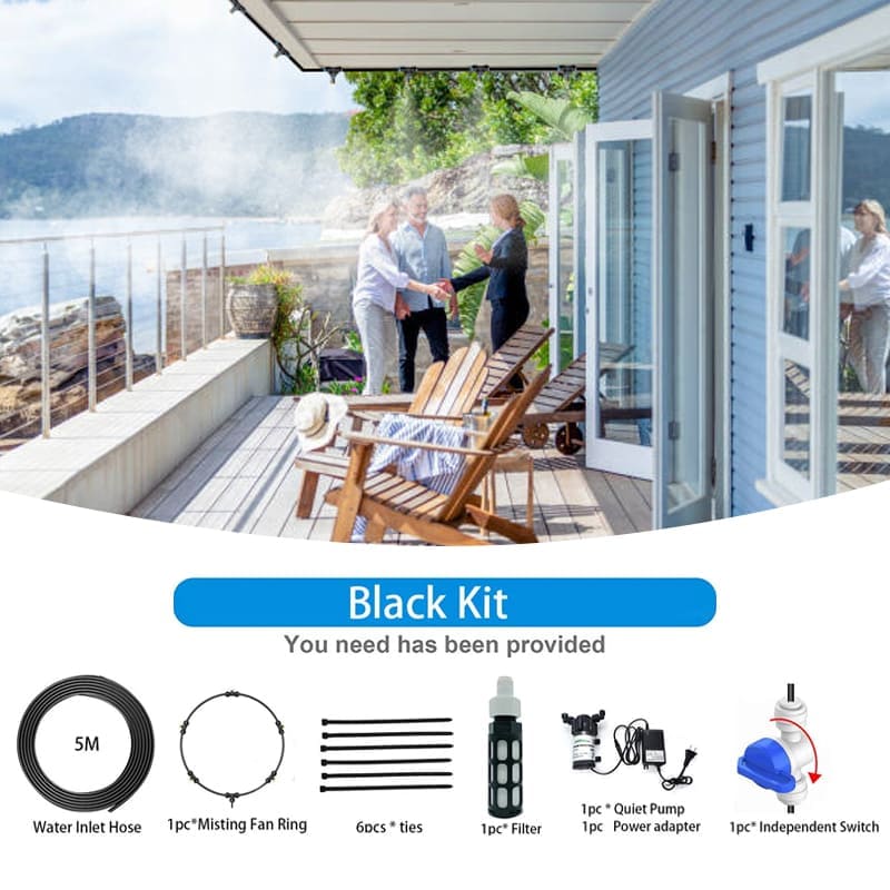 Outdoor Misting Fan with Pump