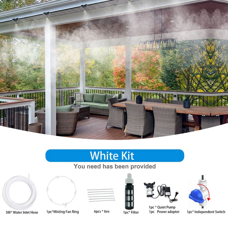 Outdoor Misting Fan with Pump