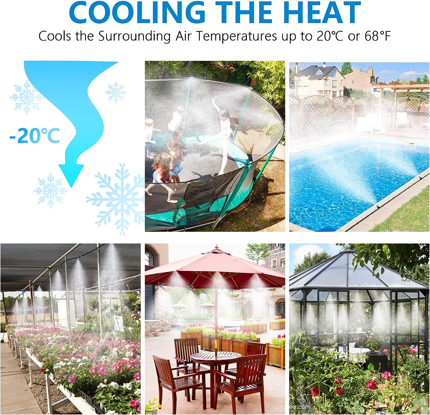 Mister System for Cooling Outdoor