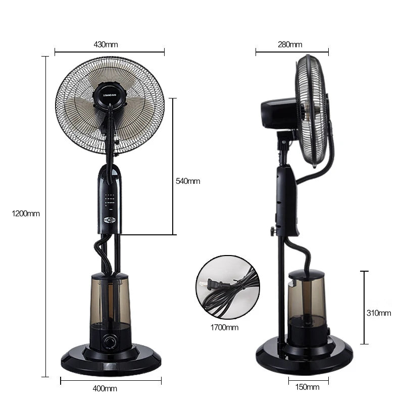 16-Inch Floor Misting Fans