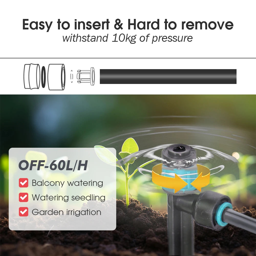 Stake Sprinkler Drip Watering System