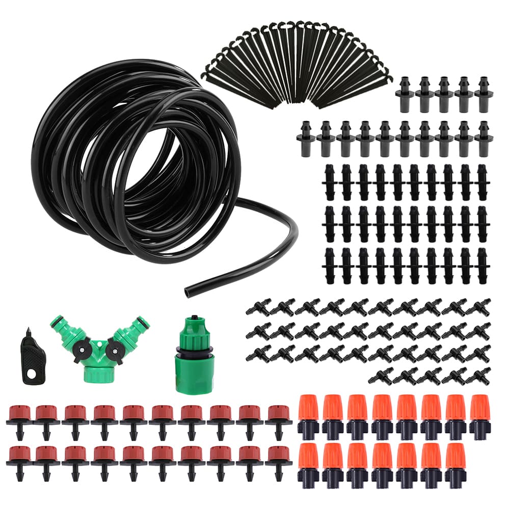 Greenhouse Micro Drip Irrigation Kit Patio Misting Plant Watering System