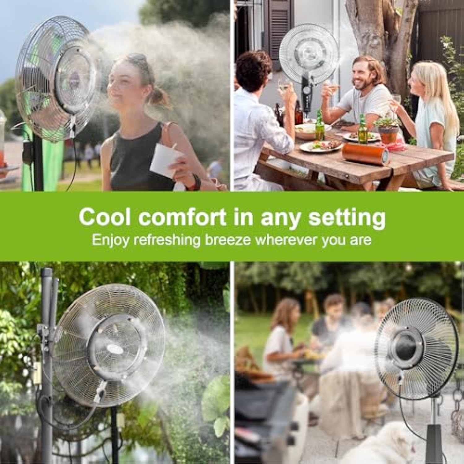 Misting Fan Ring for Outside , Misting Fans for Patios