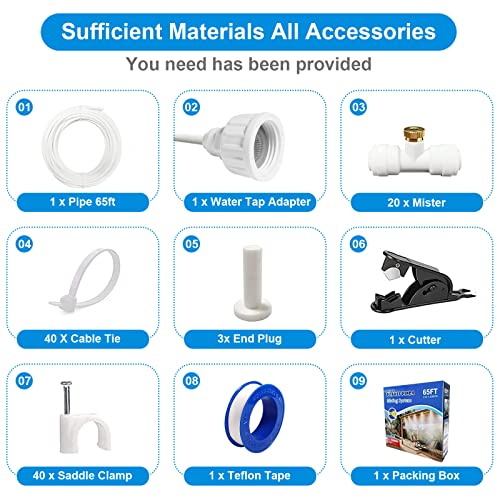 Mister System for Outside patio 65Ft