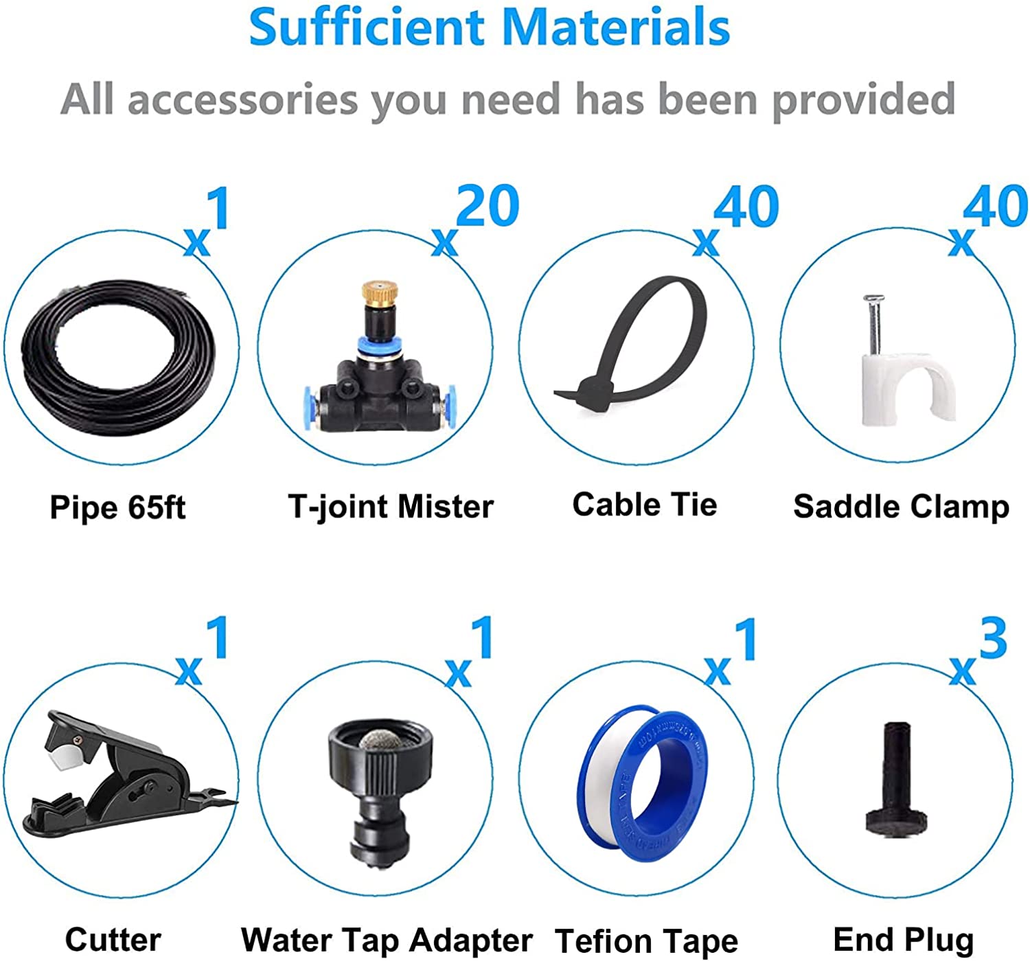 Misters for Outside Patio 65ft