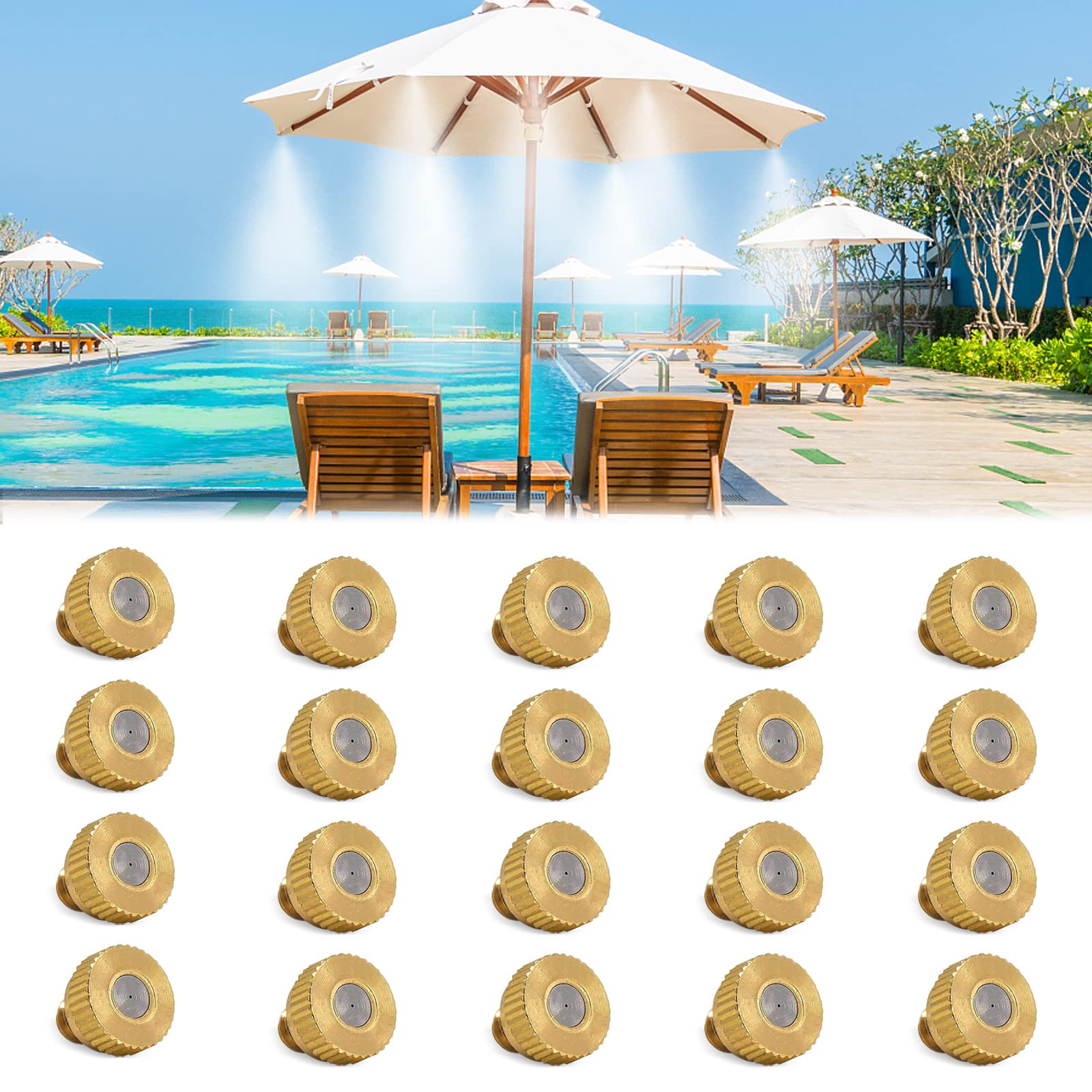 Mister Nozzles for Outside Patio Misting