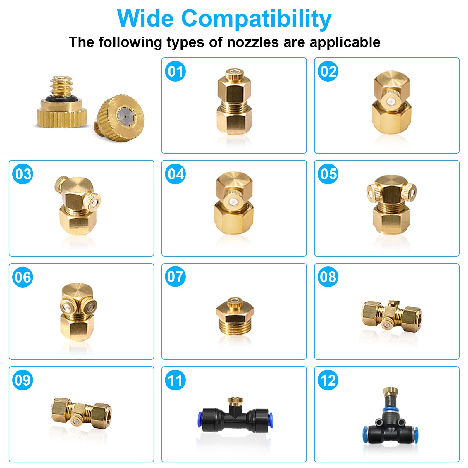 Mister Nozzles for Outside Patio Misting