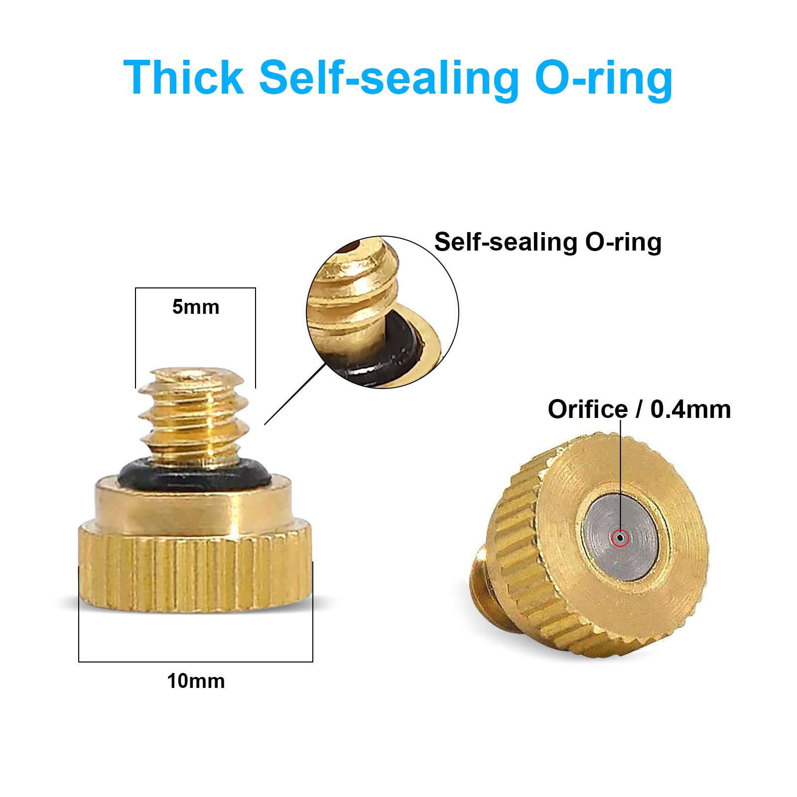 Mister Nozzles for Outside Patio Misting