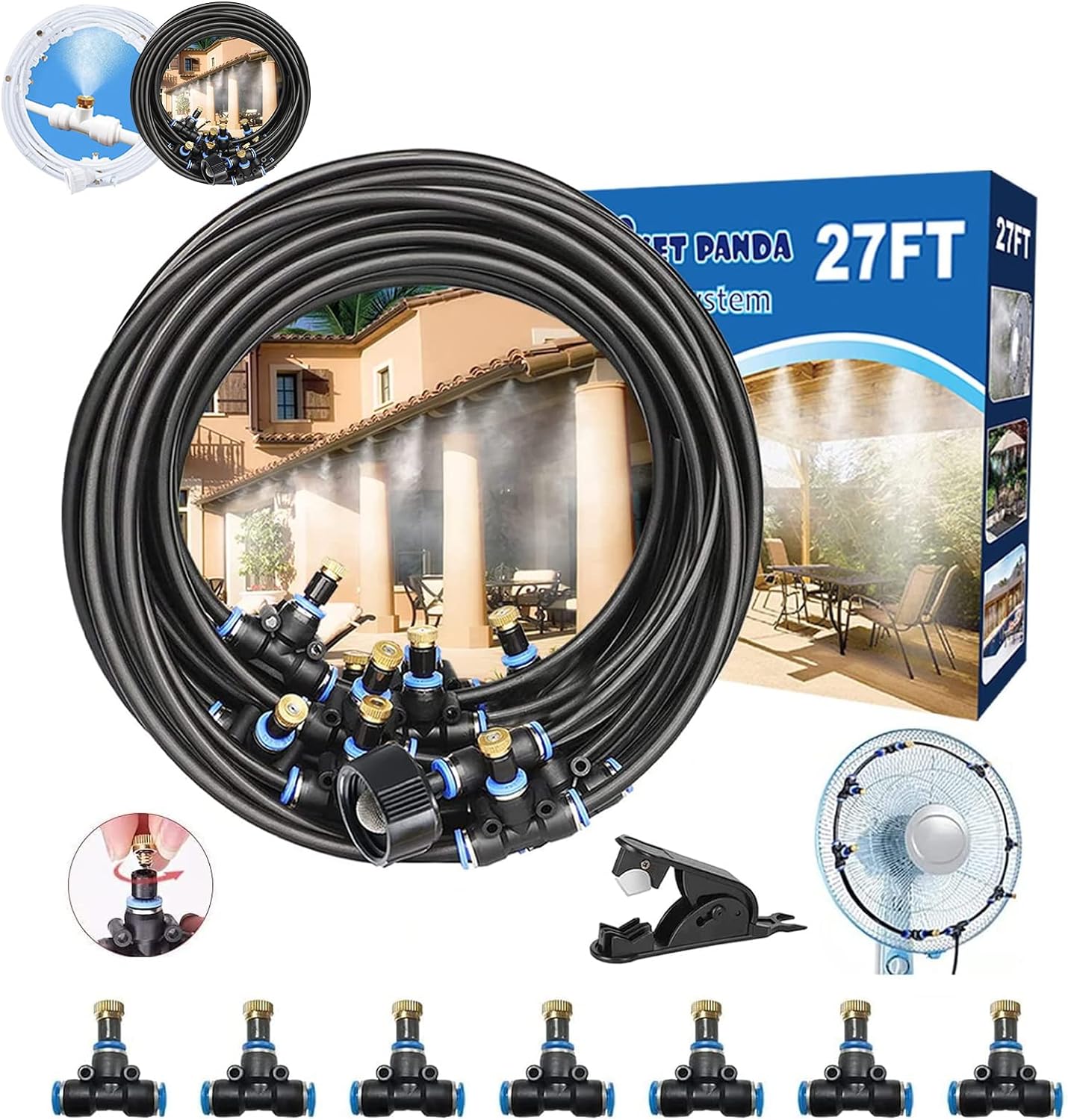 Mister Fan Outdoor for Patio Cooling 35Ft