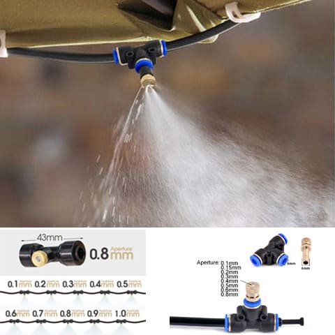 Patio Misting System With Pump 45W 0.8MM