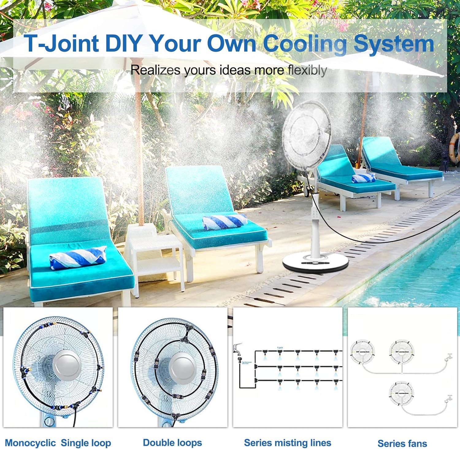 Mist System for Misters for Outside Patio