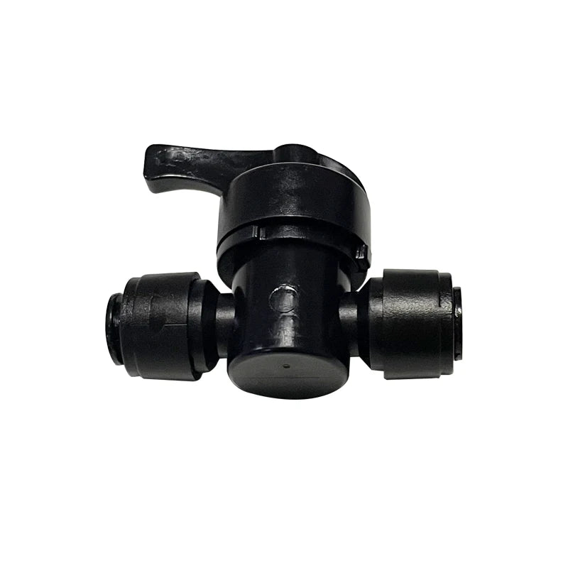 1/4" Push-to-Fit Shut off Value Shut Off Valve, Leak Free Connector Locking Fitting for Misting System or Drip Irrigation System