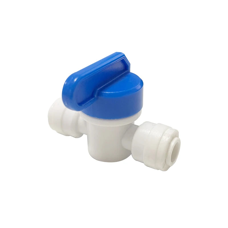 1/4" Push-to-Fit Shut off Value Shut Off Valve, Leak Free Connector Locking Fitting for Misting System or Drip Irrigation System