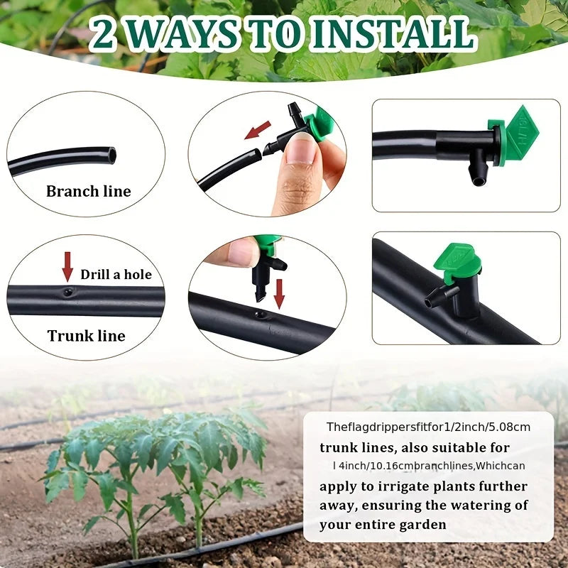 Irrigation Drip Emitter Garden Flag Irrigation Dripper, Trees and Shrubs