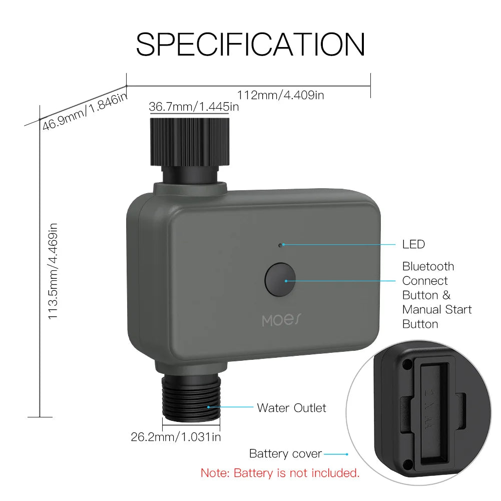 Bluetooth Sprinkler Timer   Water Timer for Garden Hose