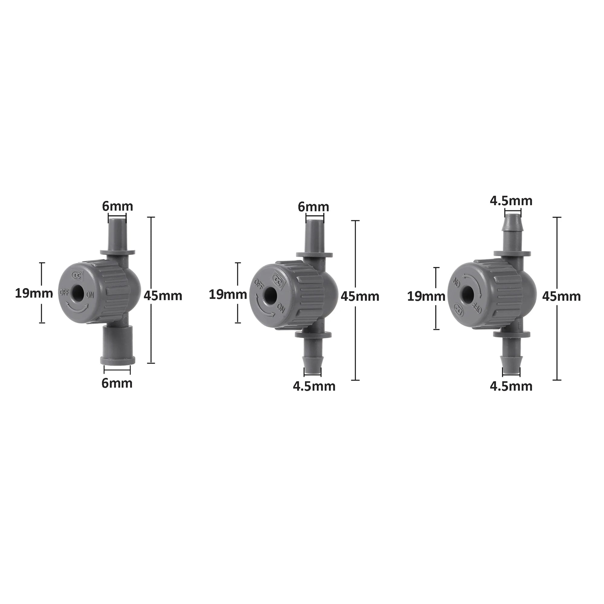 1/4"  Anti-Drip Adjustable Valve Inline Barbed Ball Valve (Flow-adjustable Valve)