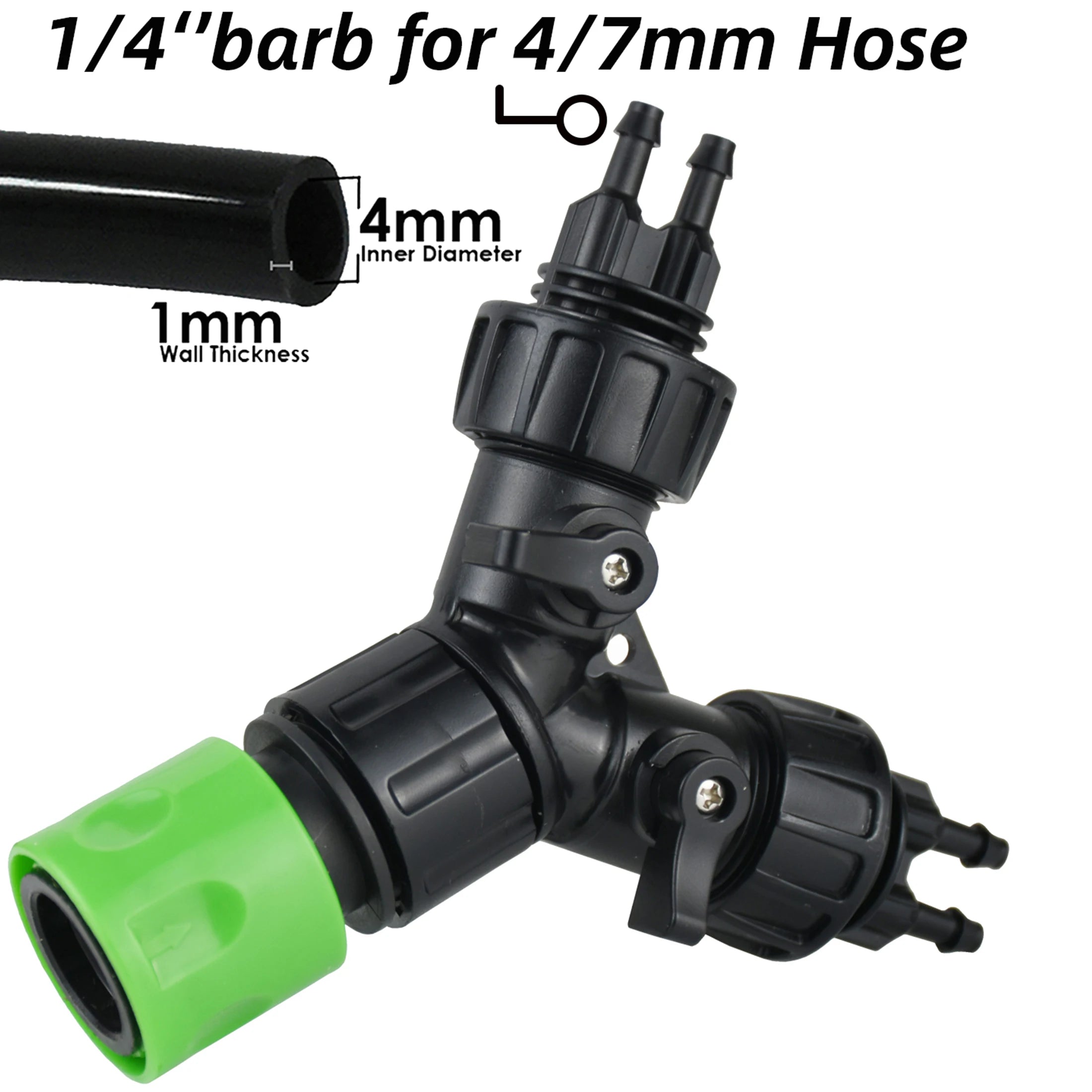 Drip Irrigation Faucet 4-Way Dispenser