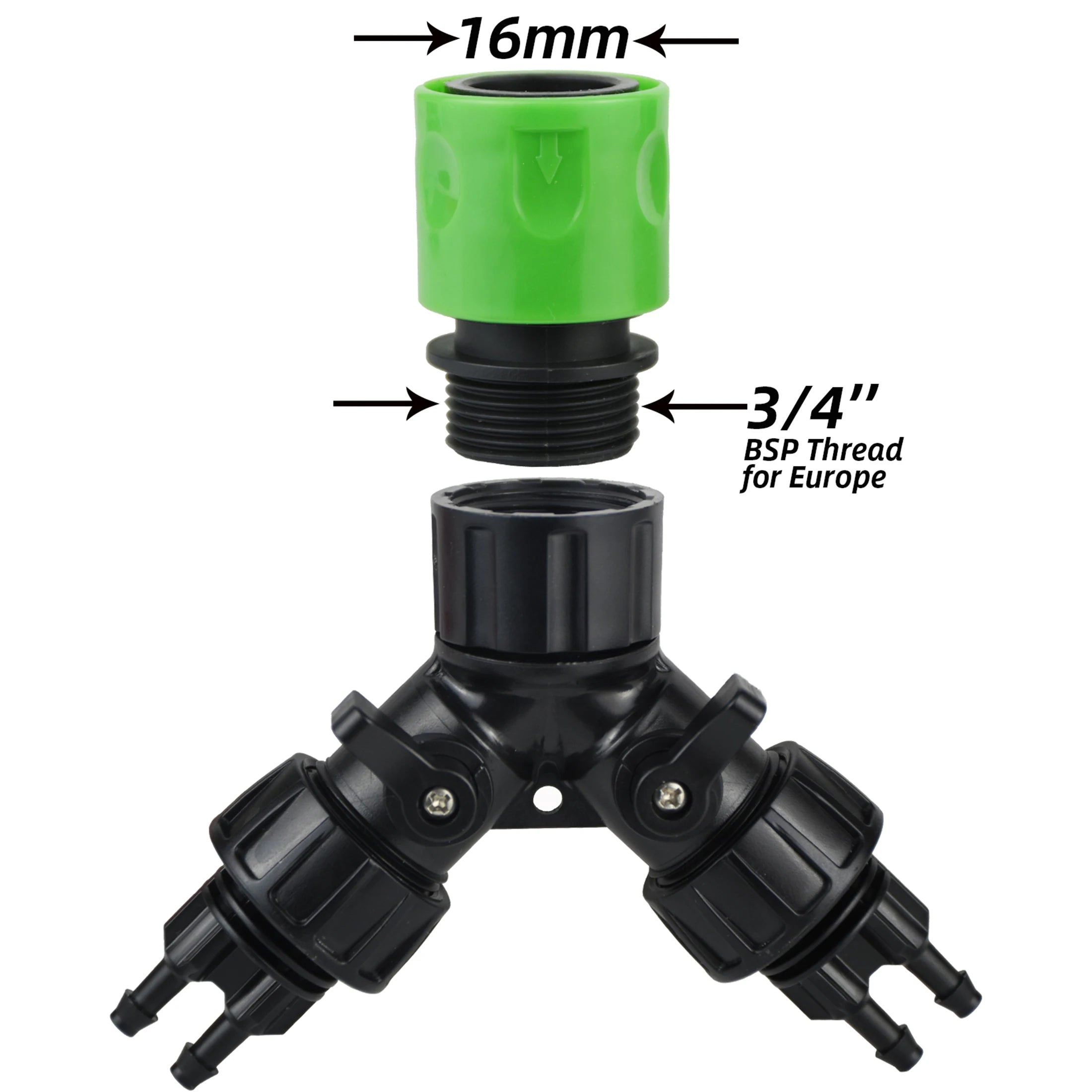 Drip Irrigation Faucet 4-Way Dispenser