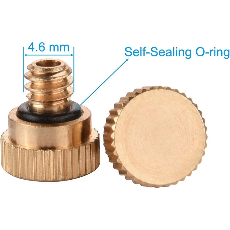 10PCS 10/24 Screw Thread Brass Misting Nozzle Plug Low Pressure Mist Nozzle