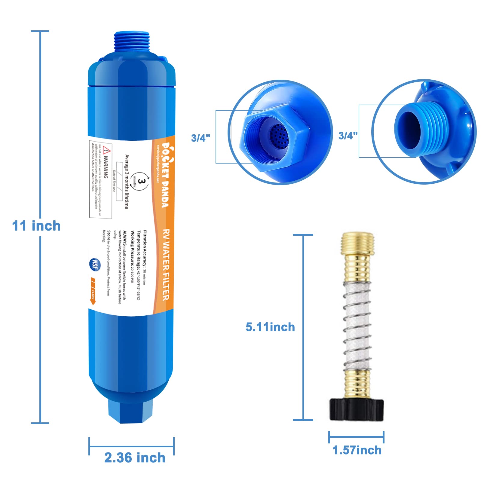 RV Inline Water Filter