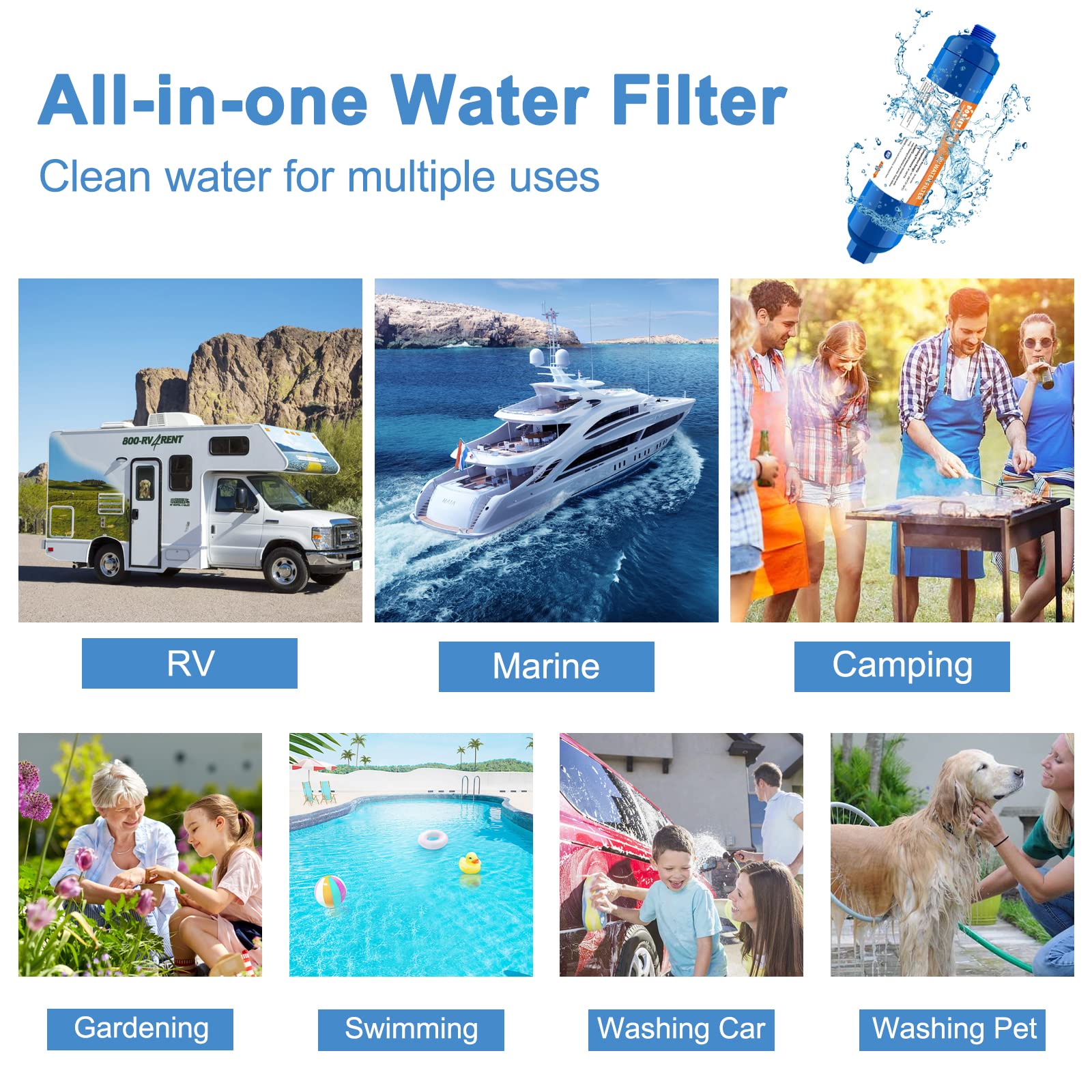 RV Inline Water Filter